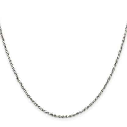 Sterlingsilber 1.7mm Diamantiert Kordel Halskette