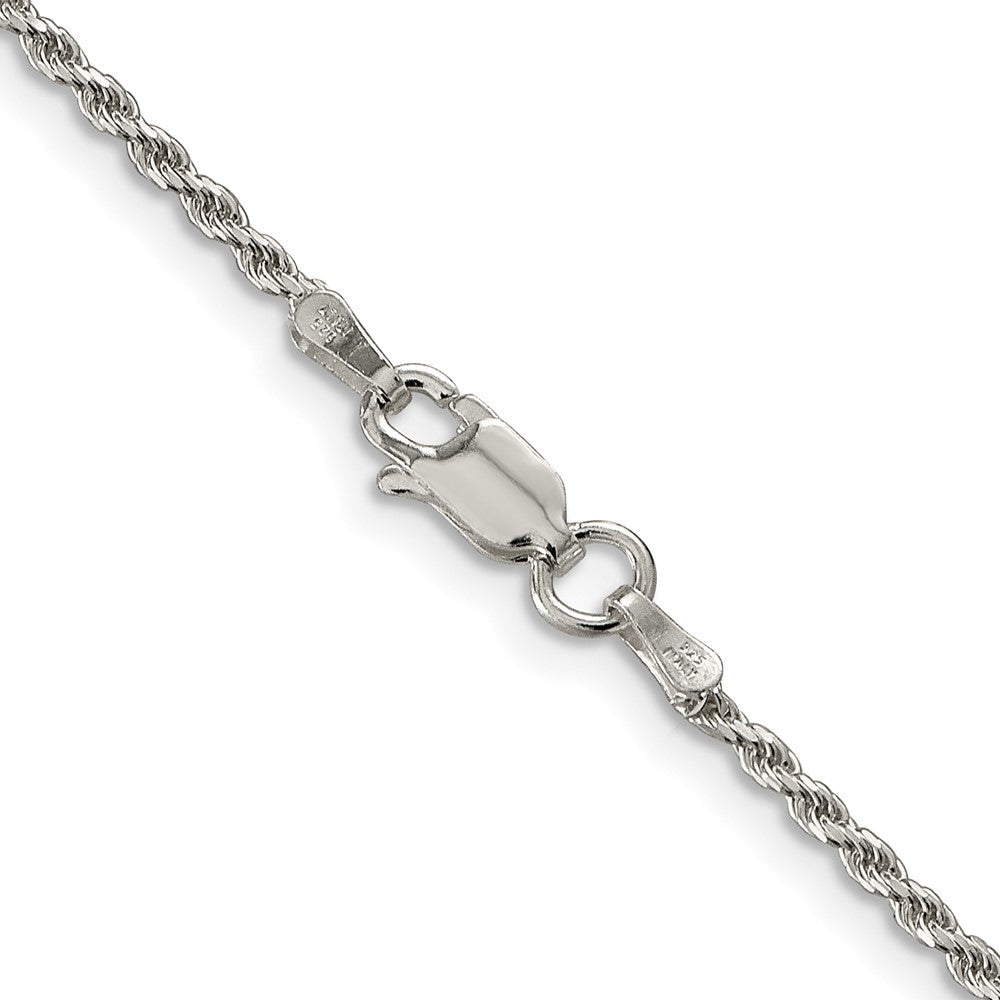 Sterlingsilber 1.7mm Diamantiert Kordel Halskette