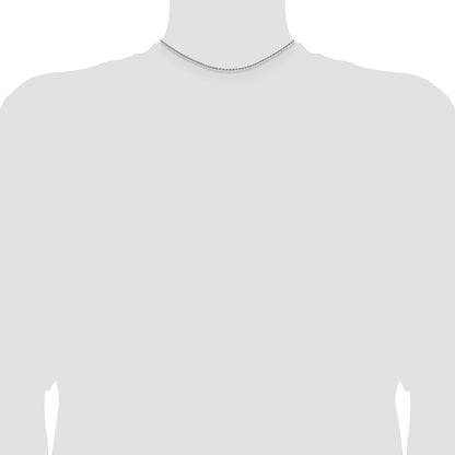 Sterlingsilber 1.7mm Diamantiert Kordel Halskette
