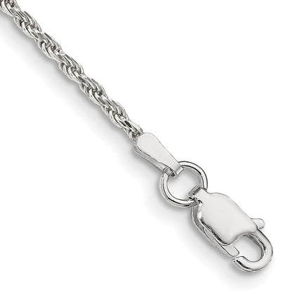 Sterlingsilber 1.7mm Diamantiert Kordel Gliederarmband