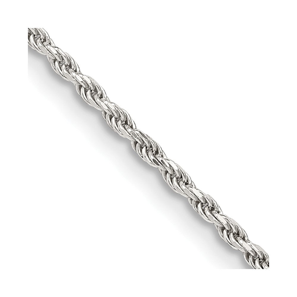 Sterlingsilber 1.7mm Diamantiert Kordel Halskette