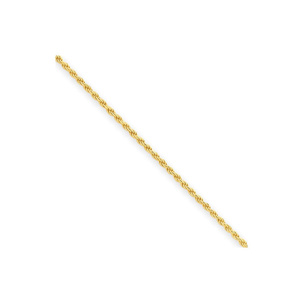 Glanz Vergoldet Sterlingsilber 1.85mm Diamantiert Kordel Halskette