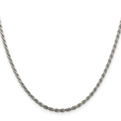 Sterlingsilber 2.25mm Diamantiert Kordel Halskette