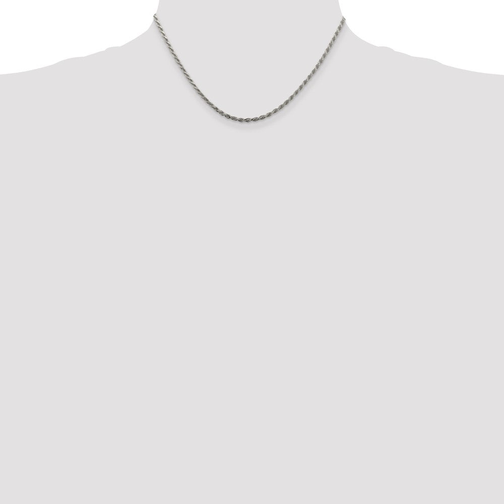 Sterlingsilber 2.25mm Diamantiert Kordel Halskette