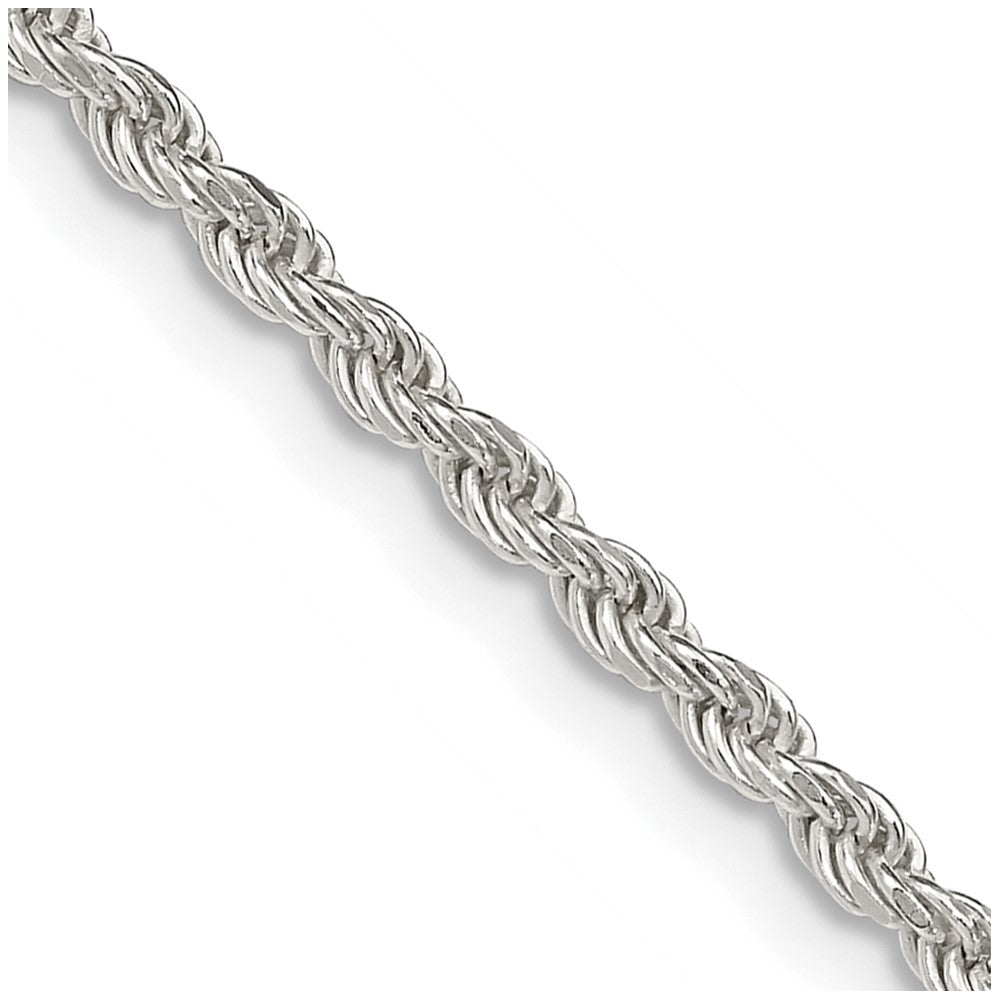 Sterlingsilber 2.25mm Diamantiert Kordel Halskette