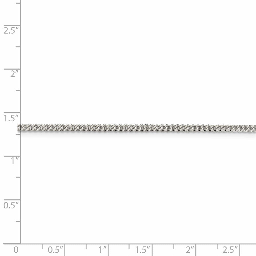 42 Zoll Sterlingsilber 2.75mm Diamantiert Kordel Halskette