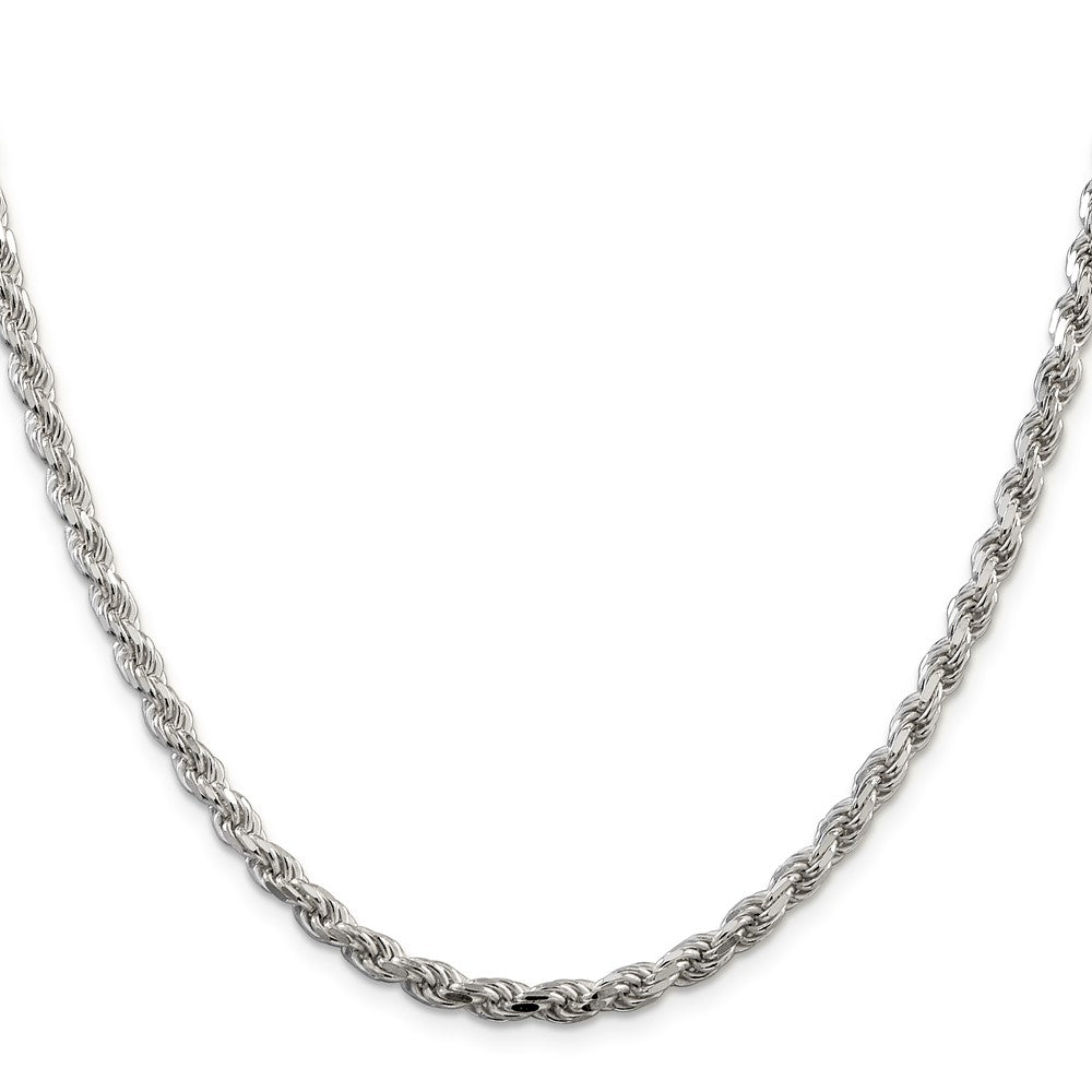 36 Zoll Sterlingsilber 4.25mm Diamantiert Kordel Halskette