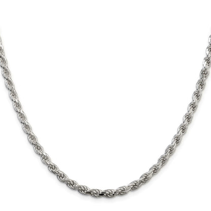 36 Zoll Sterlingsilber 4.25mm Diamantiert Kordel Halskette