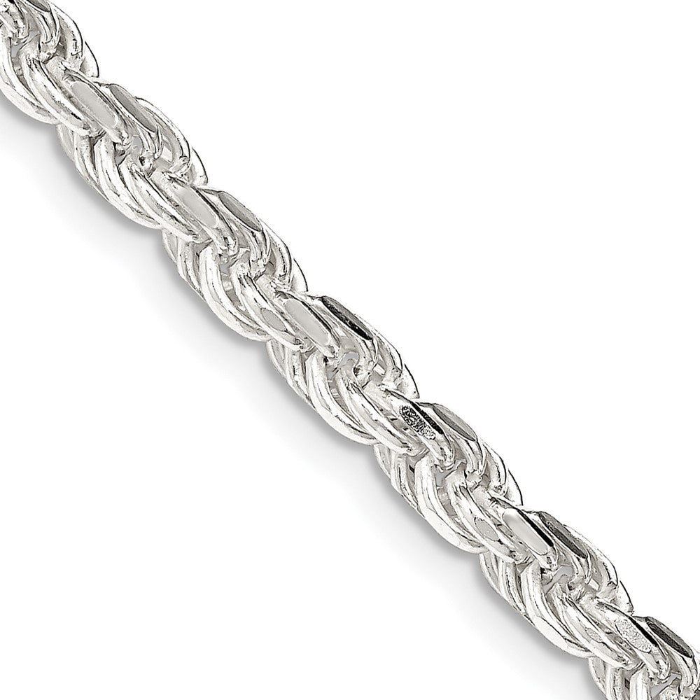 36 Zoll Sterlingsilber 4.25mm Diamantiert Kordel Halskette