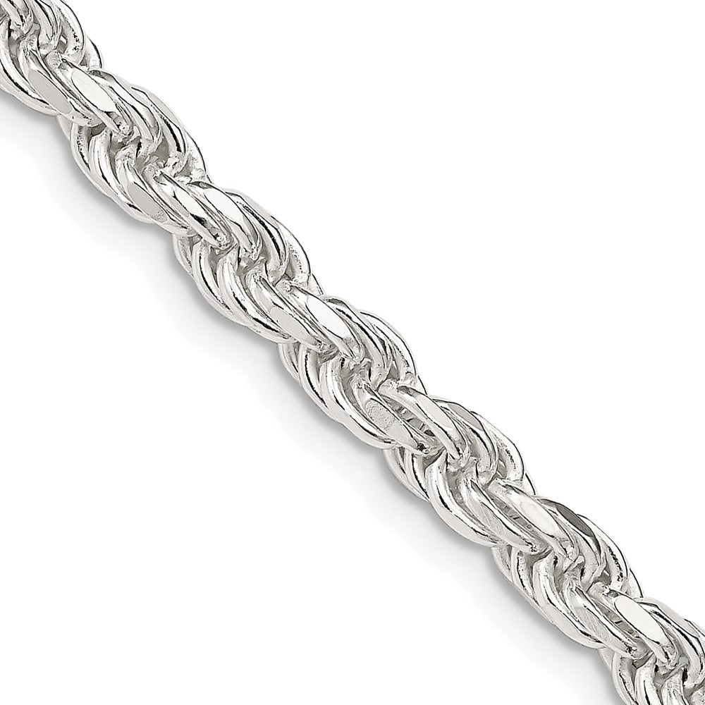 36 Zoll Sterlingsilber 4.6mm Diamantiert Kordel Halskette