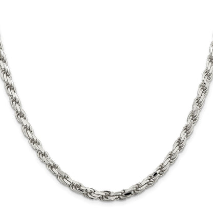 Sterlingsilber 5.75mm Diamantiert Kordel Halskette