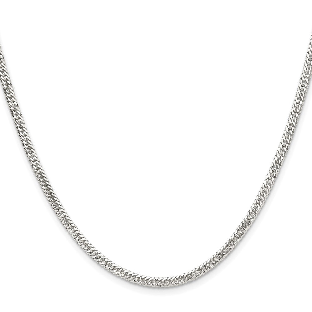 Sterlingsilber Poliert 3.0mm Doppelt Diamantiert Panzer Kette