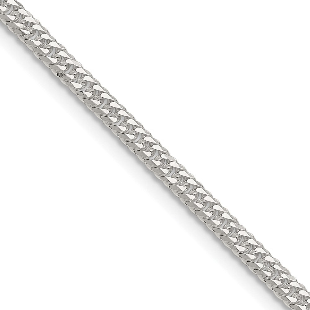 Sterlingsilber Poliert 3.0mm Doppelt Diamantiert Panzer Kette