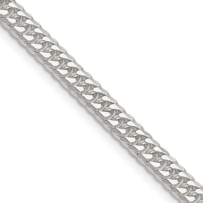 Sterlingsilber Poliert 4.8mm Doppelt Diamantiert Panzer Kette