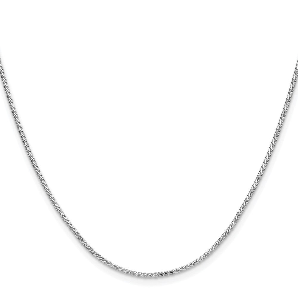 Sterlingsilber Rhodiniert 1.3mm 8 Sided Diamantiert Doppelt Ährenkette Kette