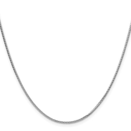 Sterlingsilber 1.45mm 8 Sided Diamantiert Doppelt Ährenkette Kette