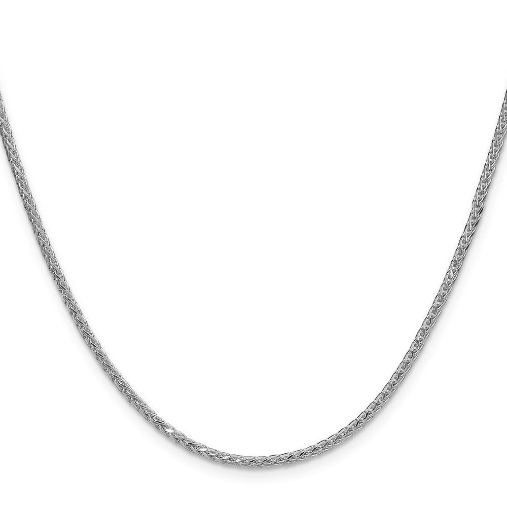 Sterlingsilber 2.0mm 8 Sided Diamantiert Doppelt Ährenkette Kette