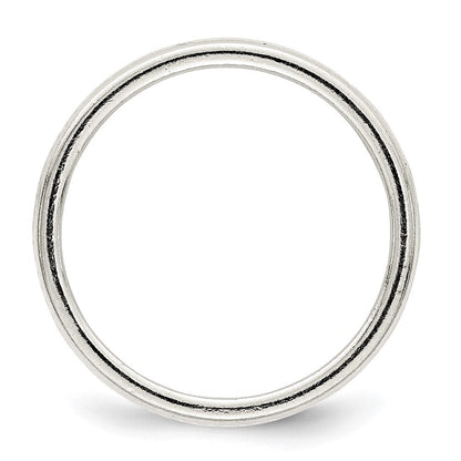 Sterlingsilber 9.5mm Flach mit Kordel Kante Größe 8 Ring