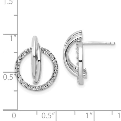 Sterlingsilber Diamant Fascination Mystique Platin-beschichtet Ohrstecker