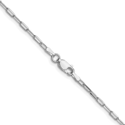 Sterlingsilber Rhodiniert 2.15mm Diamantiert Forzantine Kette