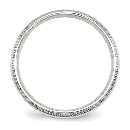 Sterlingsilber 5mm Komfort-Passform Doppelt Milgrain Größe 7 Ring