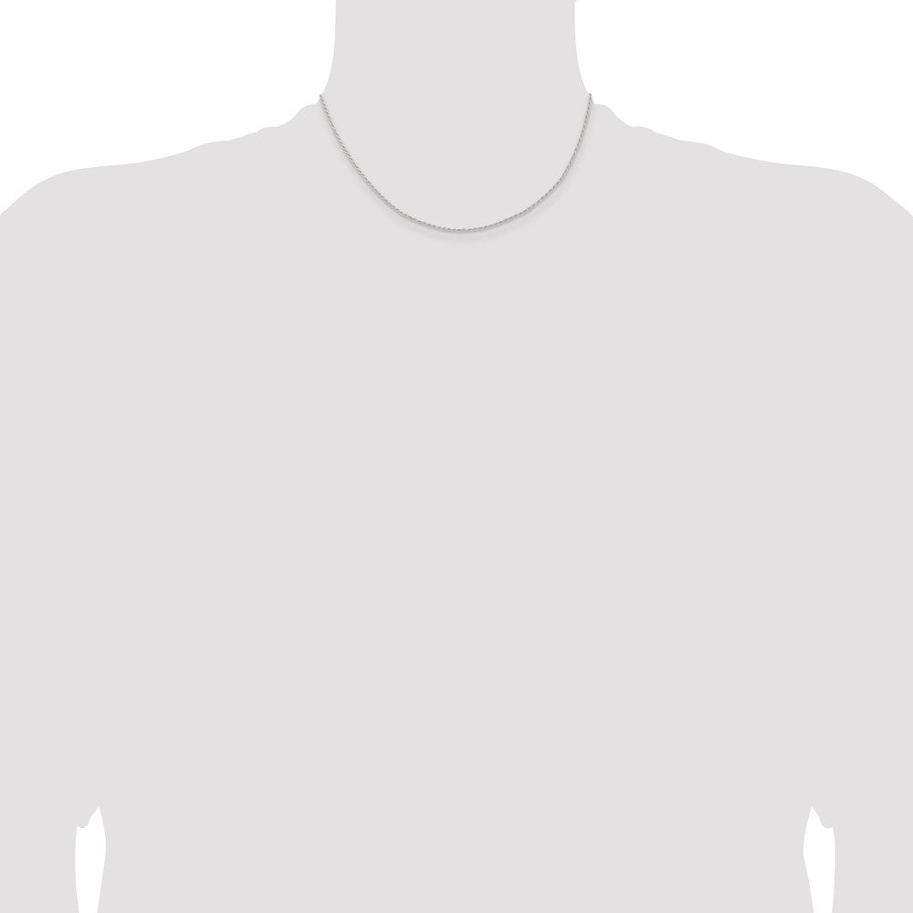 Sterlingsilber 1.3mm Massiv Kordel Halskette