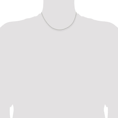 Sterlingsilber 1.3mm Massiv Kordel Halskette