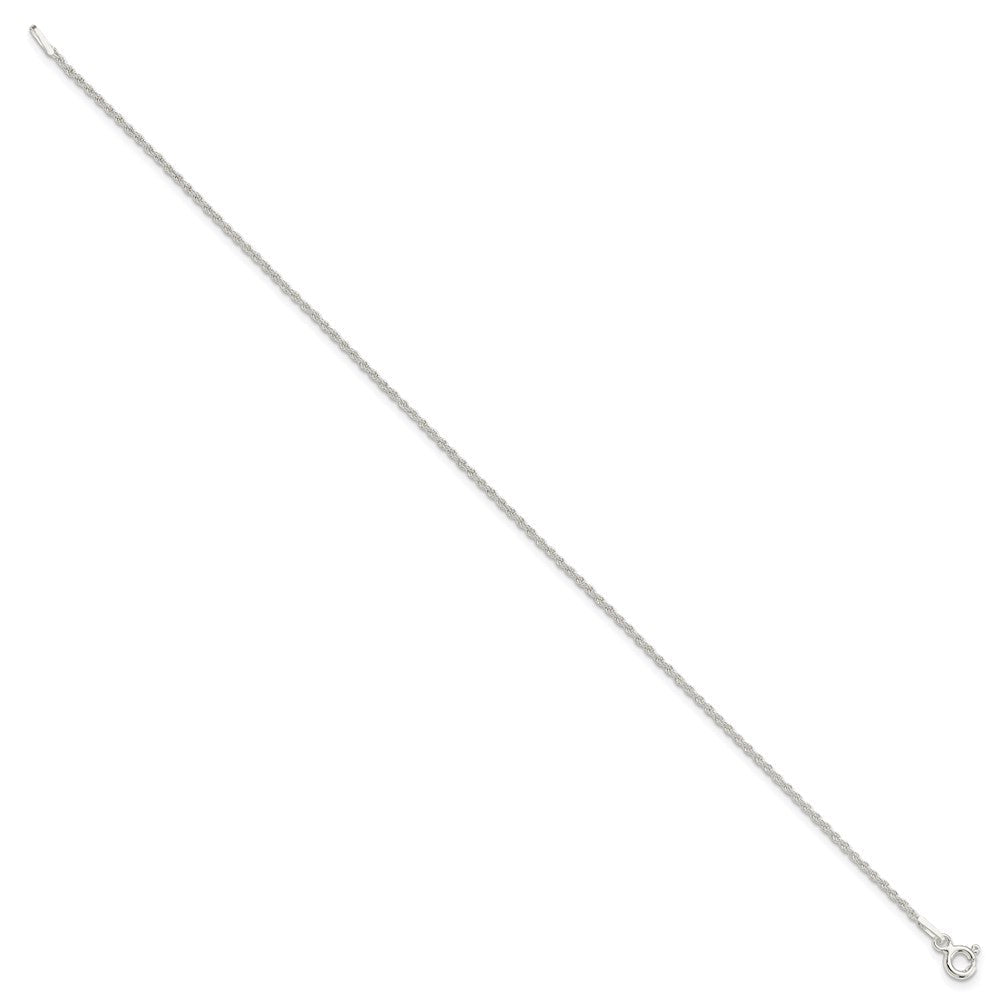 Sterlingsilber 1.3mm Massiv Kordel Kette Fußkettchen