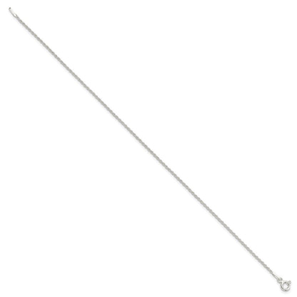 Sterlingsilber 1.3mm Massiv Kordel Gliederarmband