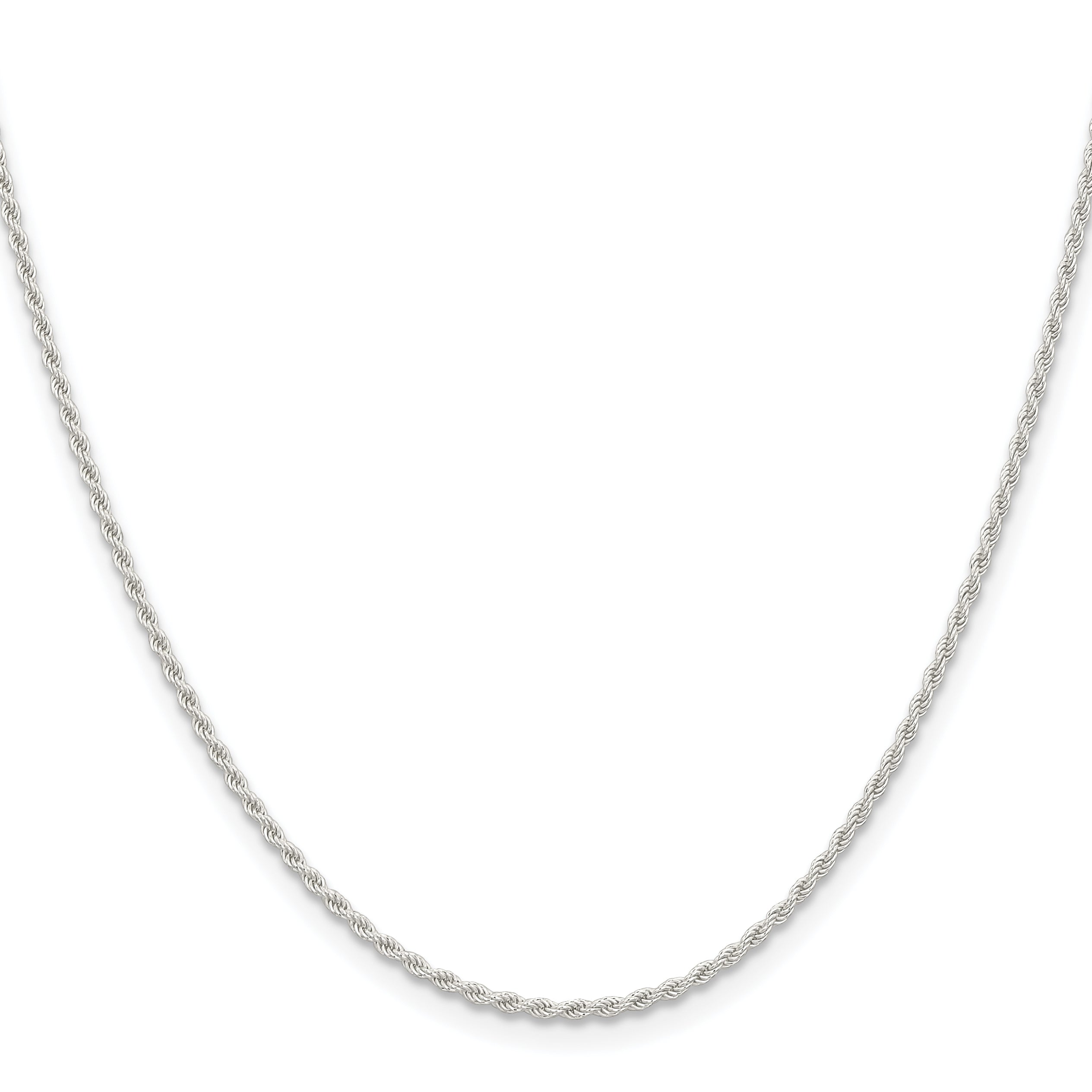 Sterlingsilber 1.5mm Massiv Kordel Halskette