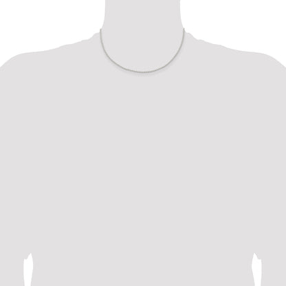 Sterlingsilber 1.5mm Massiv Kordel Halskette