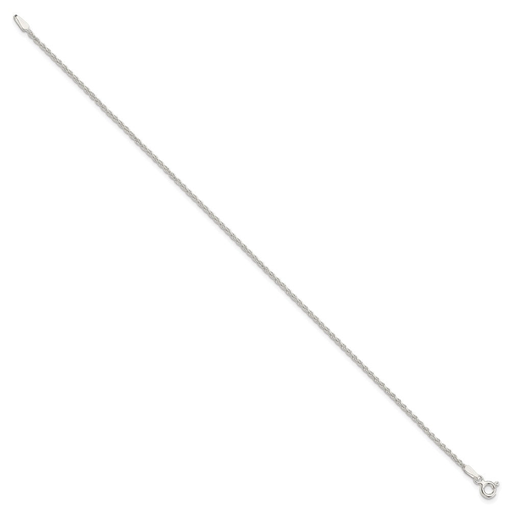 Sterlingsilber 1.5mm Massiv Kordel Gliederarmband