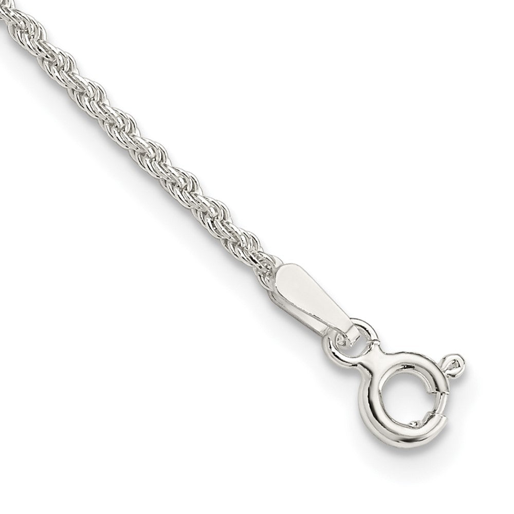 Sterlingsilber 1.5mm Massiv Kordel Gliederarmband