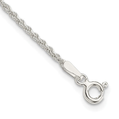 Sterlingsilber 1.5mm Massiv Kordel Gliederarmband