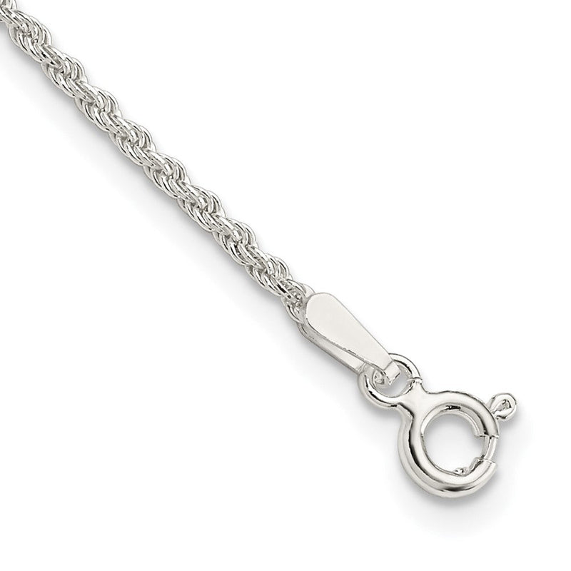 Sterlingsilber 1.5mm Massiv Kordel Gliederarmband