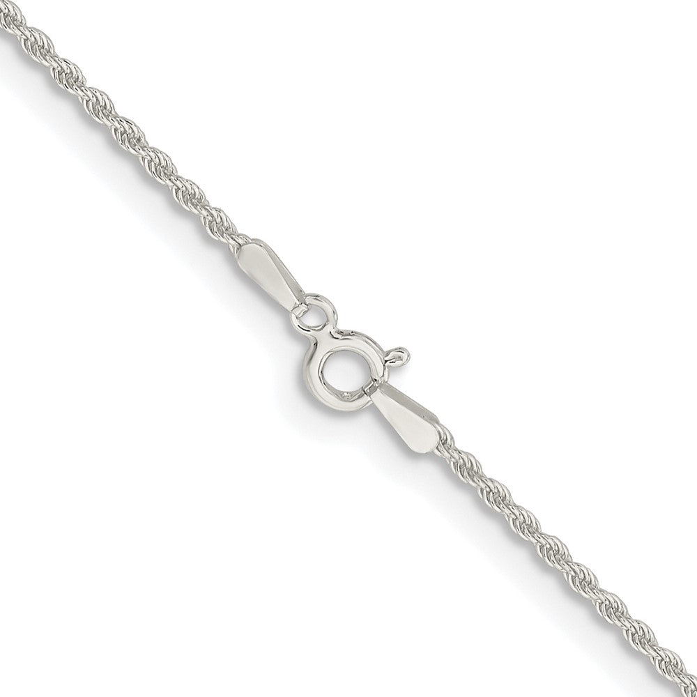 Sterlingsilber Rhodiniert 1.5mm Massiv Kordel Kette