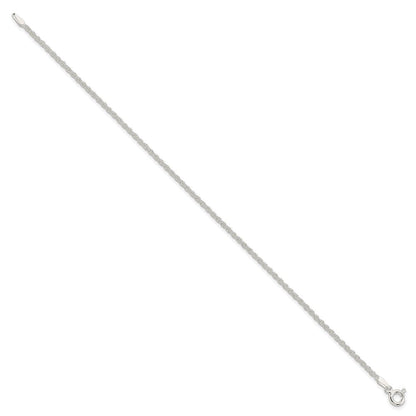 Sterlingsilber 1.8mm Massiv Kordel Gliederarmband