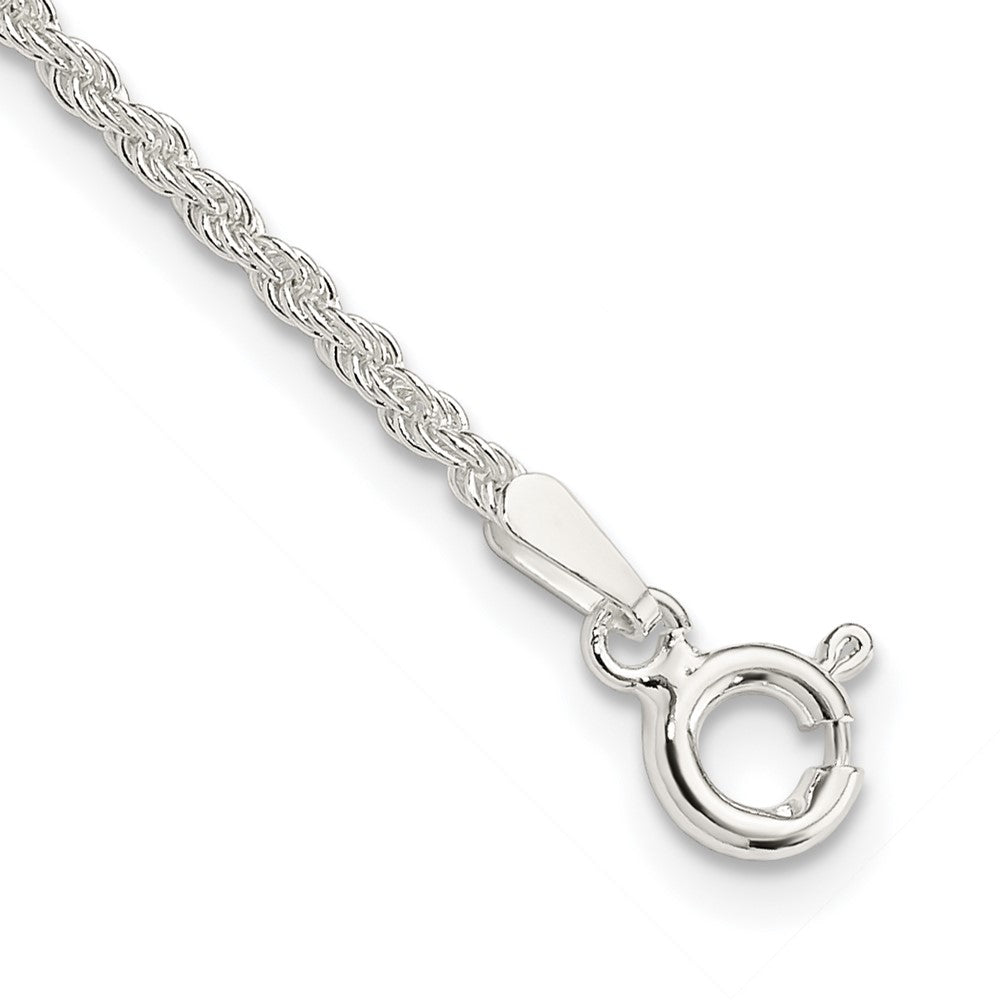 Sterlingsilber 1.8mm Massiv Kordel Gliederarmband
