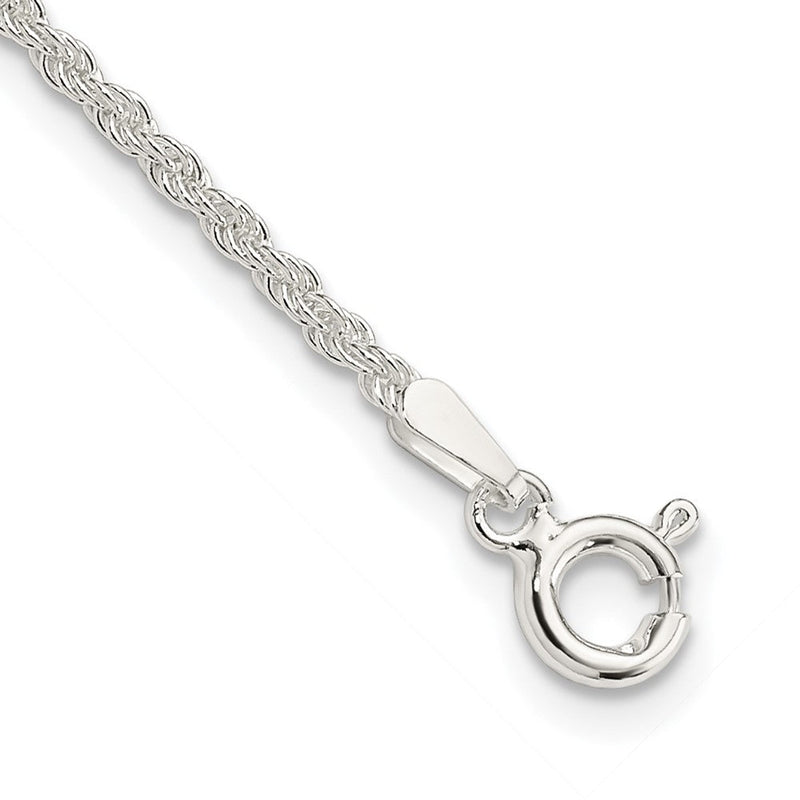 Sterlingsilber 1.8mm Massiv Kordel Gliederarmband