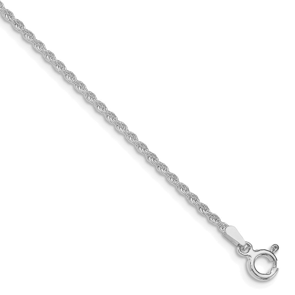 Sterlingsilber Rhodiniert 1.8mm Massiv Kordel Kette