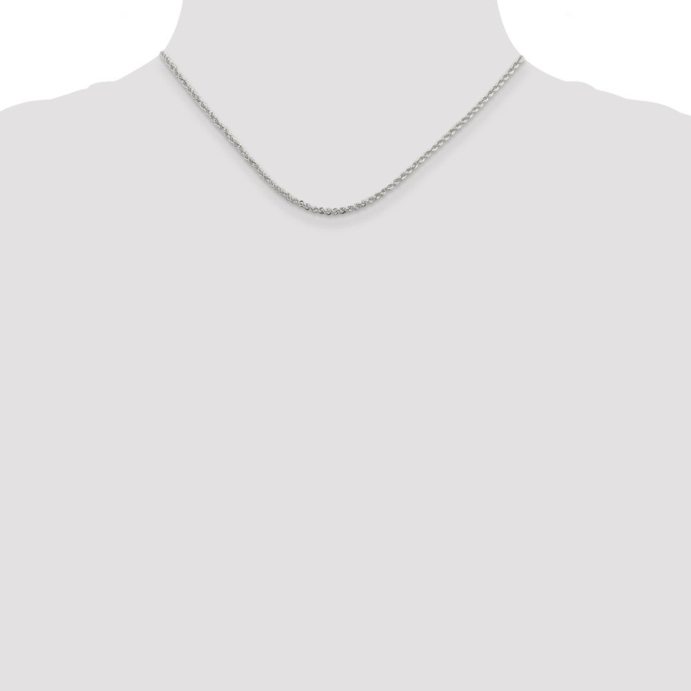Sterlingsilber 2.3mm Massiv Kordel Halskette