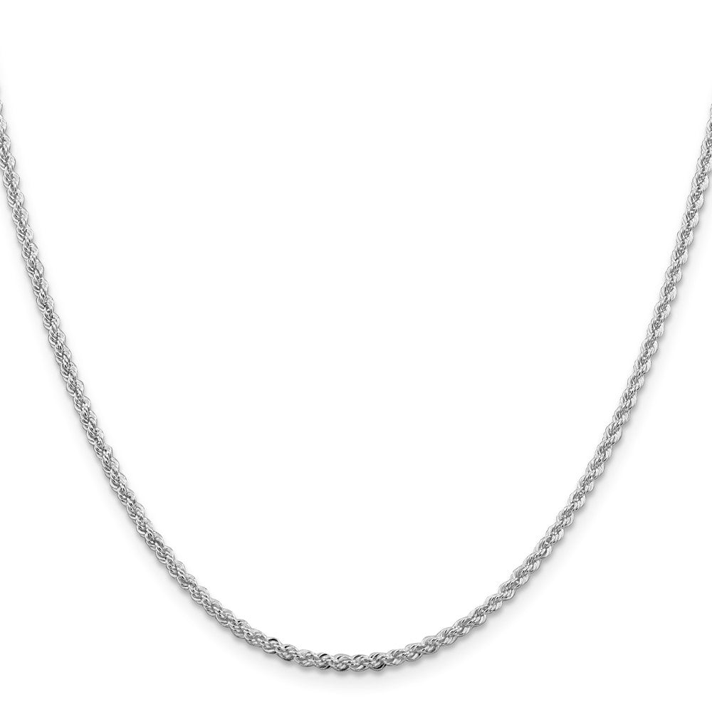 Sterlingsilber Rhodiniert 2.3mm Massiv Kordel Halskette