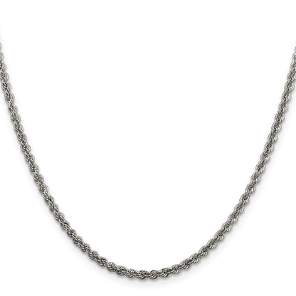 Sterlingsilber 2.5mm Massiv Kordel Halskette