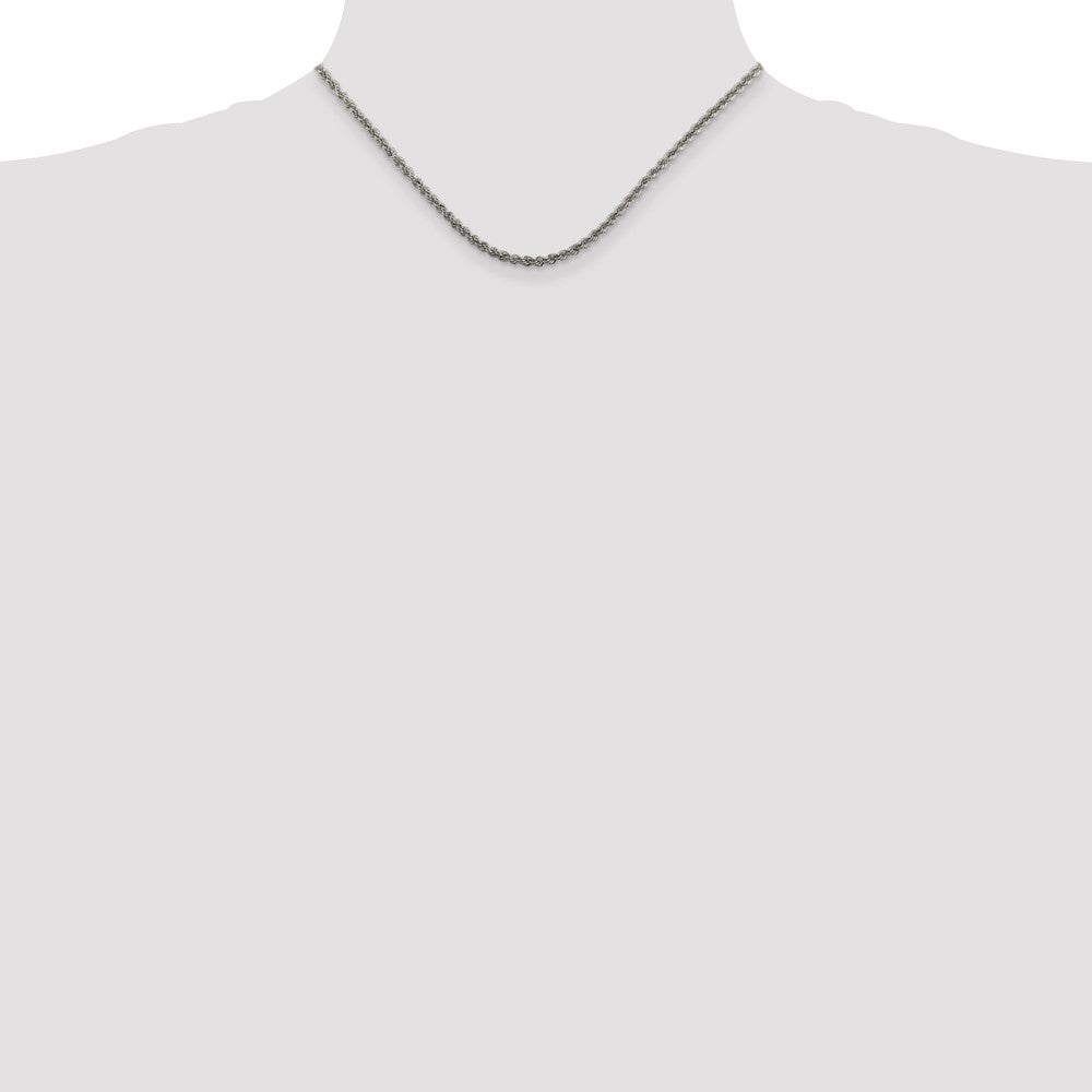 Sterlingsilber 2.5mm Massiv Kordel Halskette