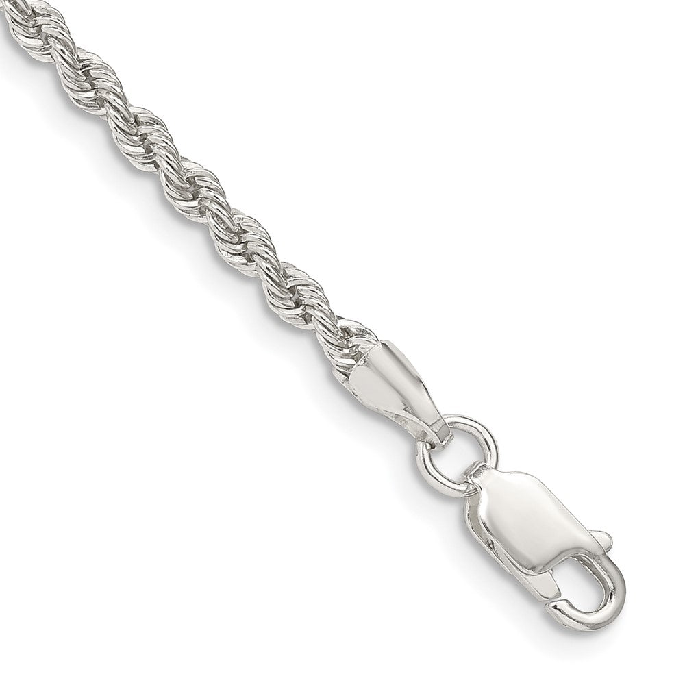 Sterlingsilber 2.5mm Massiv Kordel Kette Fußkettchen