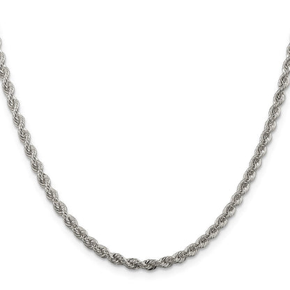 Sterlingsilber 3mm Massiv Kordel Halskette