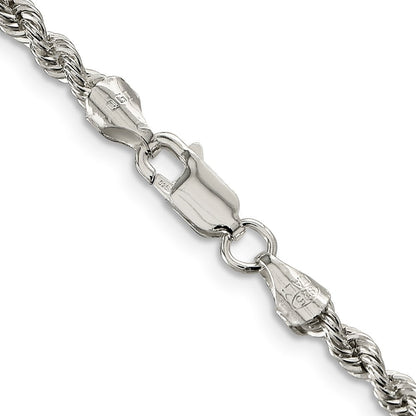Sterlingsilber 3mm Massiv Kordel Halskette