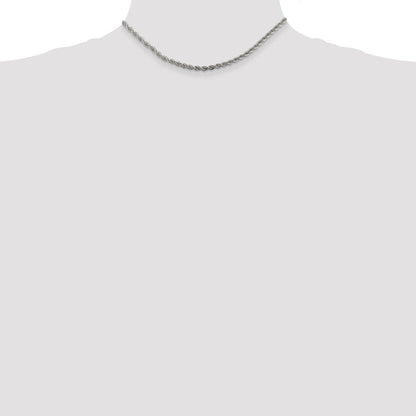 Sterlingsilber 3mm Massiv Kordel Halskette