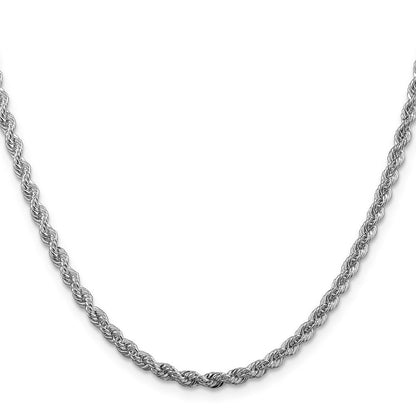 30 Zoll Sterlingsilber Rhodiniert 3mm Massiv Kordel Halskette
