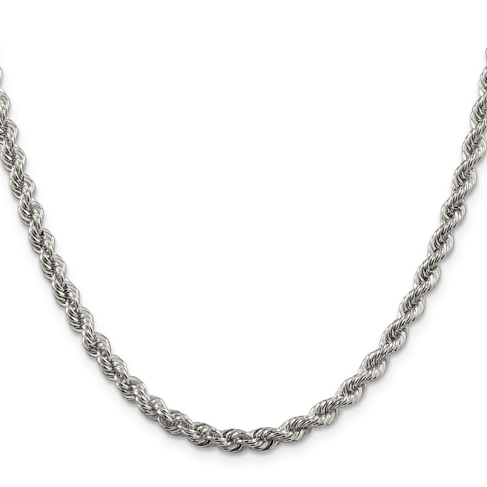 Sterlingsilber 4.3mm Massiv Kordel Halskette